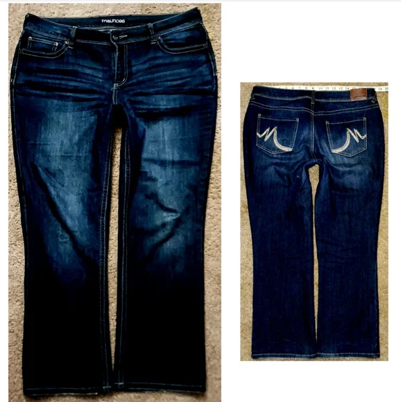 Maurices Jeans Size 13/14 Curvy Bootcut EUC - Picture 3 of 11